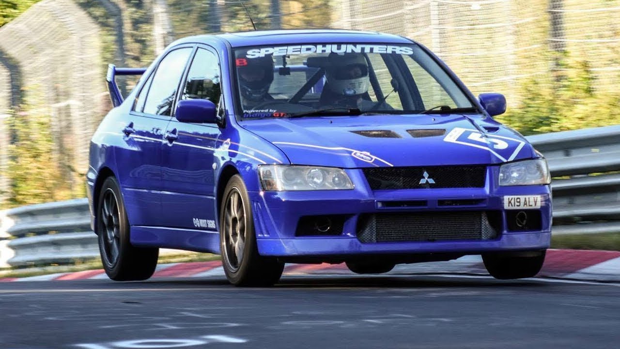 Mitsubishi Evo 7 FLAT OUT on the N&uuml;rburgring!