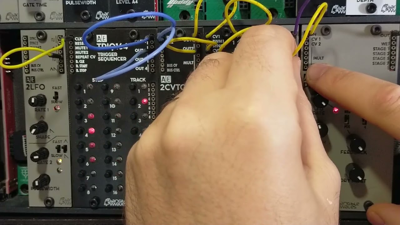From trigger to pitch - Jam with #AEModular #synthesizer #modular #synth #dawless - gen9