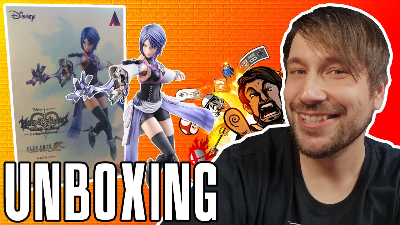 Aqua Kingdom Hearts Play Arts Kai Unboxing- Nerdcalypse