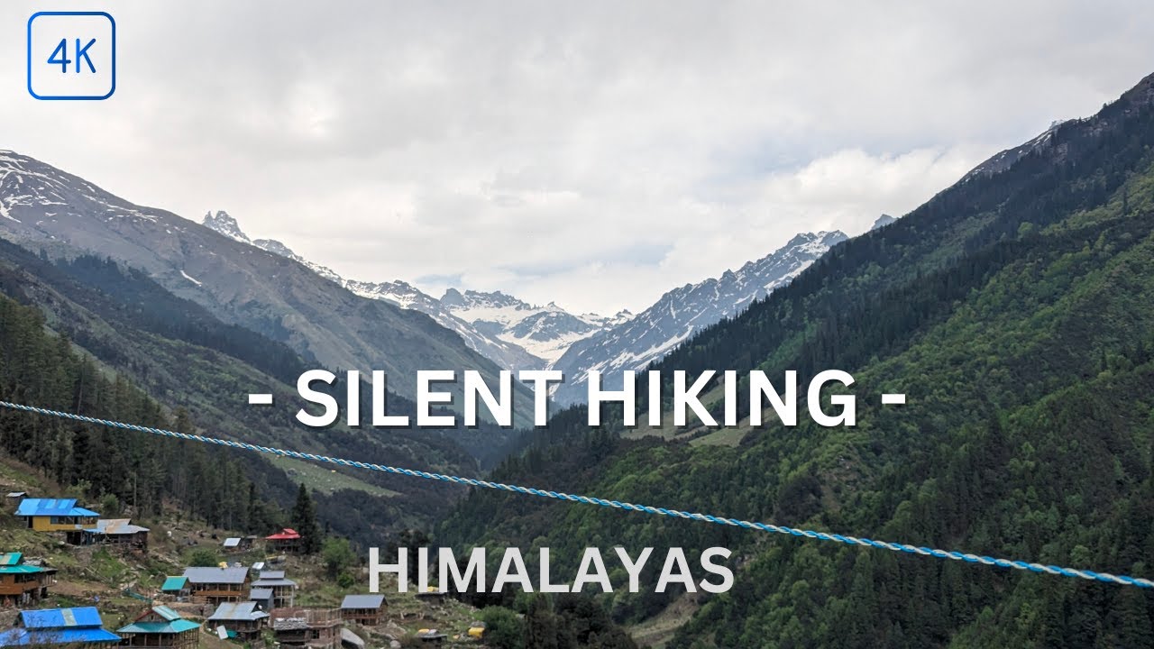Tranquil Trek: Silent Hiking in the Himalayas 🌄 | 4K POV Adventure
