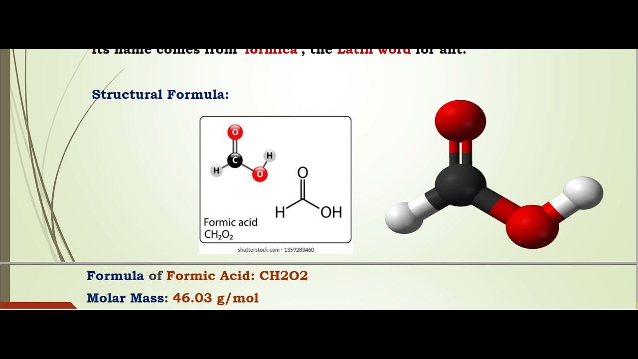 Lecture # 8 Formic Acid - Chemical Industries