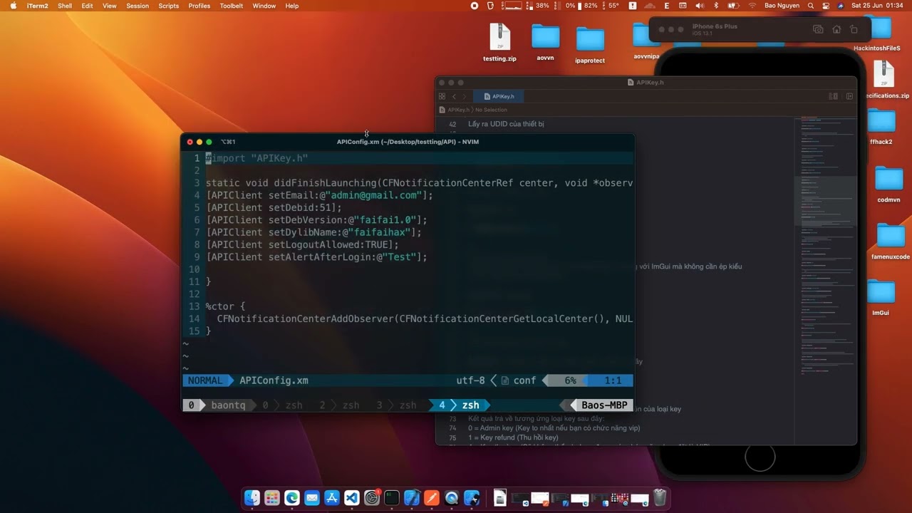 Cách tích hợp key server vào menu hack ios phiên bản 4.0 | Menu hack FreeFire và các tinh chỉnh khác
