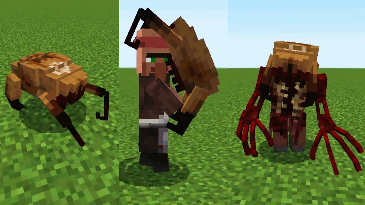 Headcrab Xen Infection addon in Minecraft PE Bedrock edition
