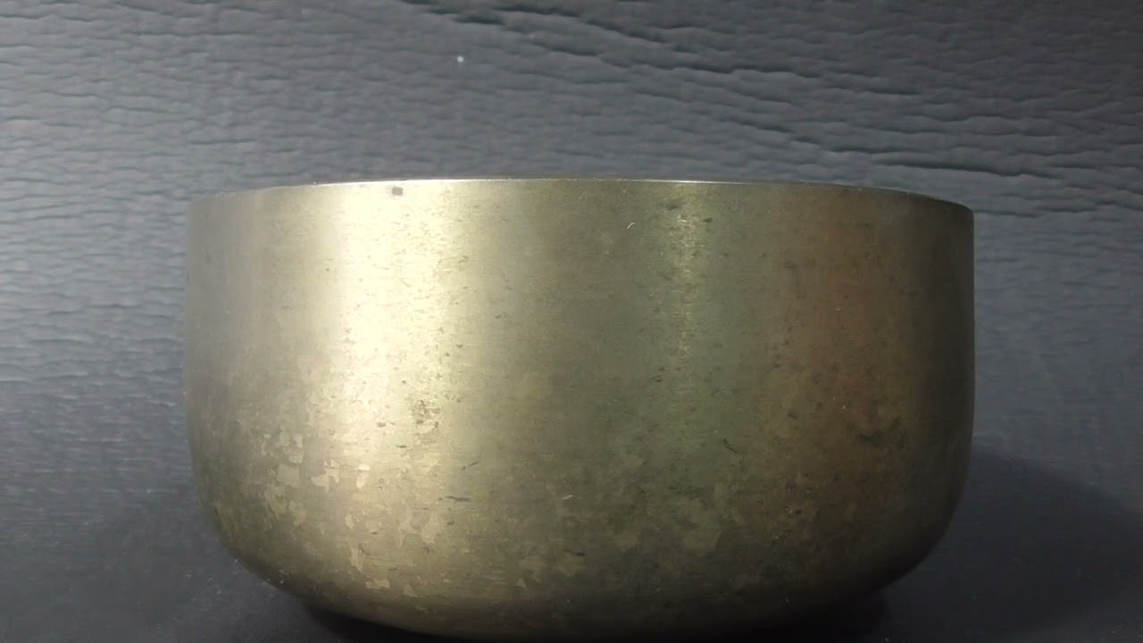 ebay shop mencoicm - JAPANESE BUDDHIST SINGING BOWL ORIN BRASS 9.8 cm Width MIDORI 翠 VINTAGE