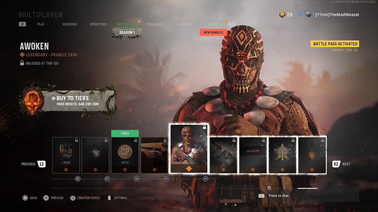 Call of Duty Vanguard - Season 1 BattlePass Showcase