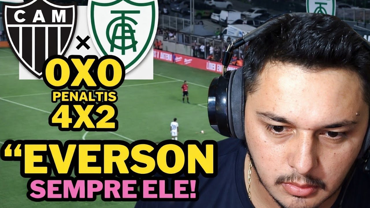 REAGINDO A AMERICA MG 0X0 ATLETICO MG 2X4  Atlético vence América nos pênaltis e vai para à final!