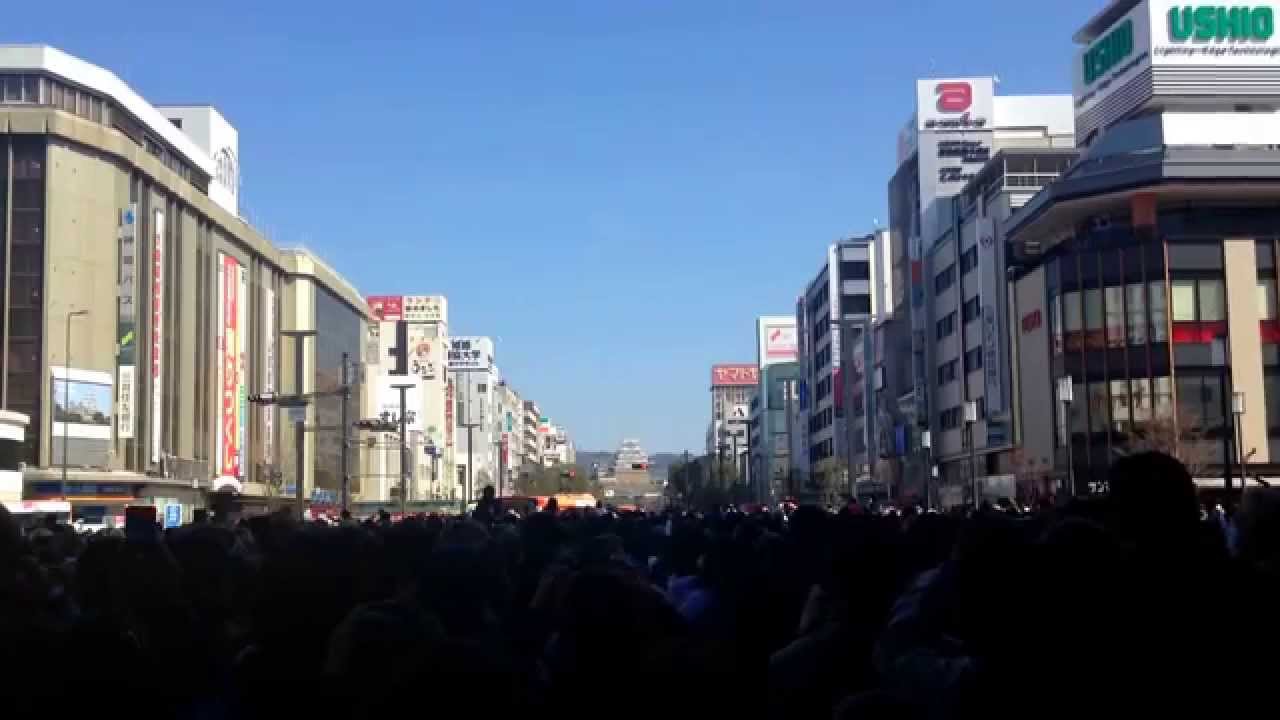 姫路城 ブルーインパルス 祝賀飛行 2015.03.26 サンライズ