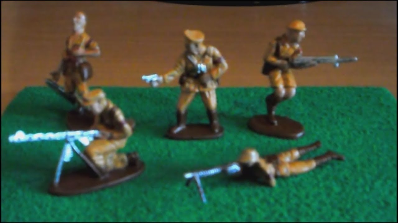 Pintando Facilmente con Josemi Army Men WWII pintar Batallon de Soldados del Africa Korps