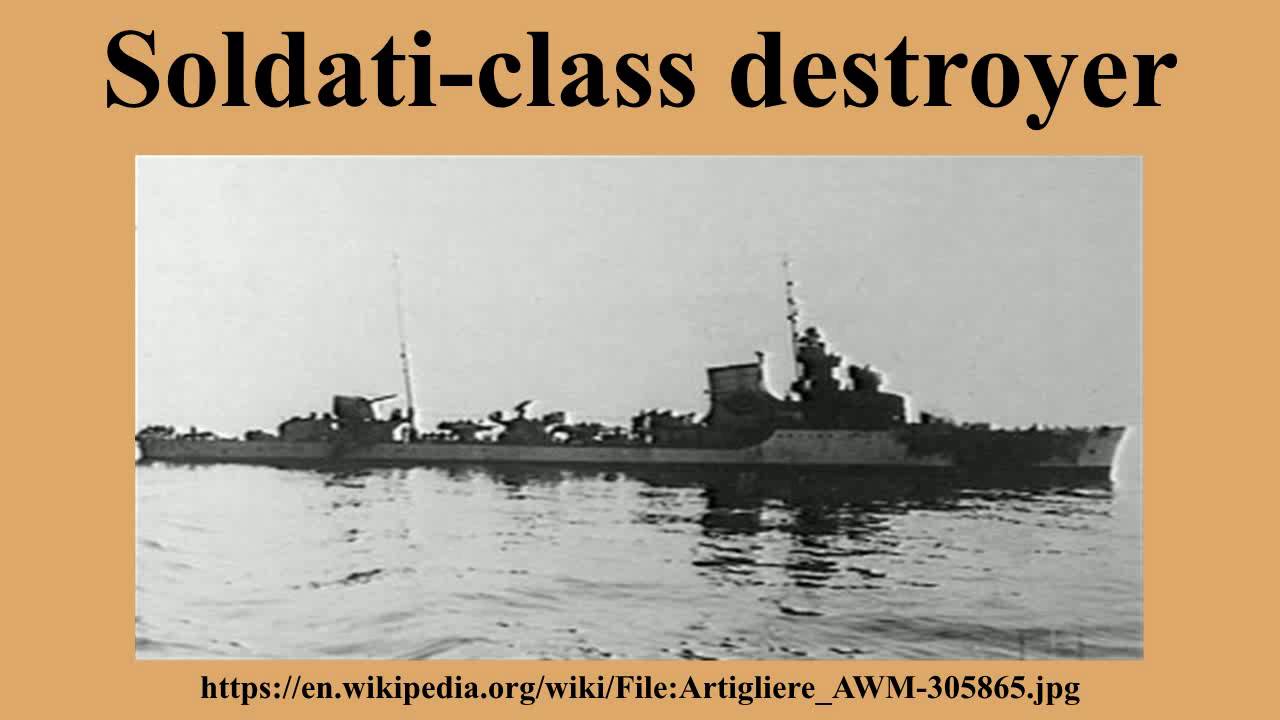 Soldati-class destroyer