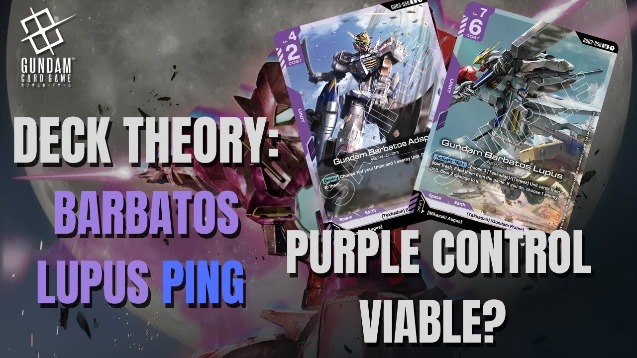 Steel Requiem - Barbatos Lupus Ping + Gameplay | Deck Theory | Gundam TCG 