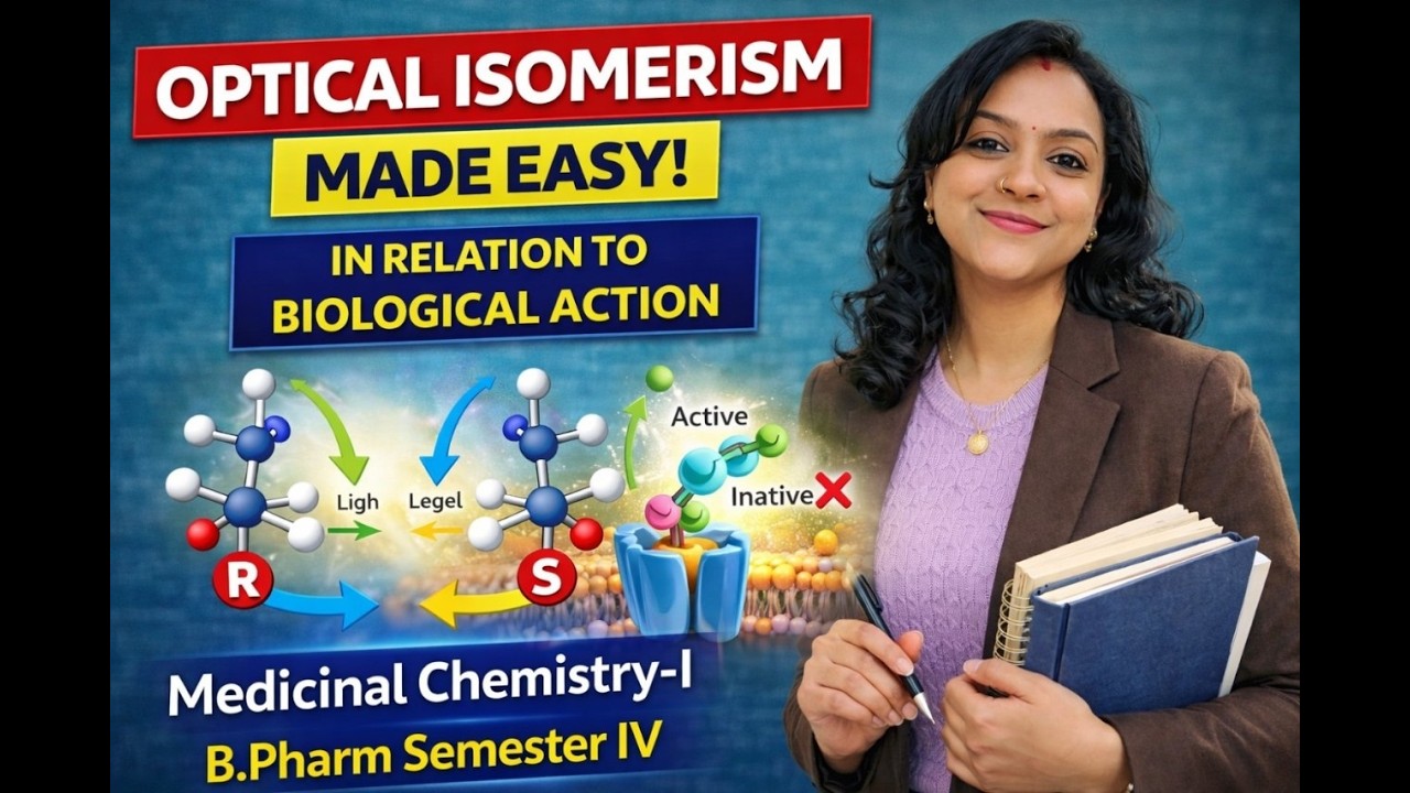 Optical Isomerism in Relation to Biological Action 🔥 | Medicinal Chemistry-I | B.Pharm Sem-IV