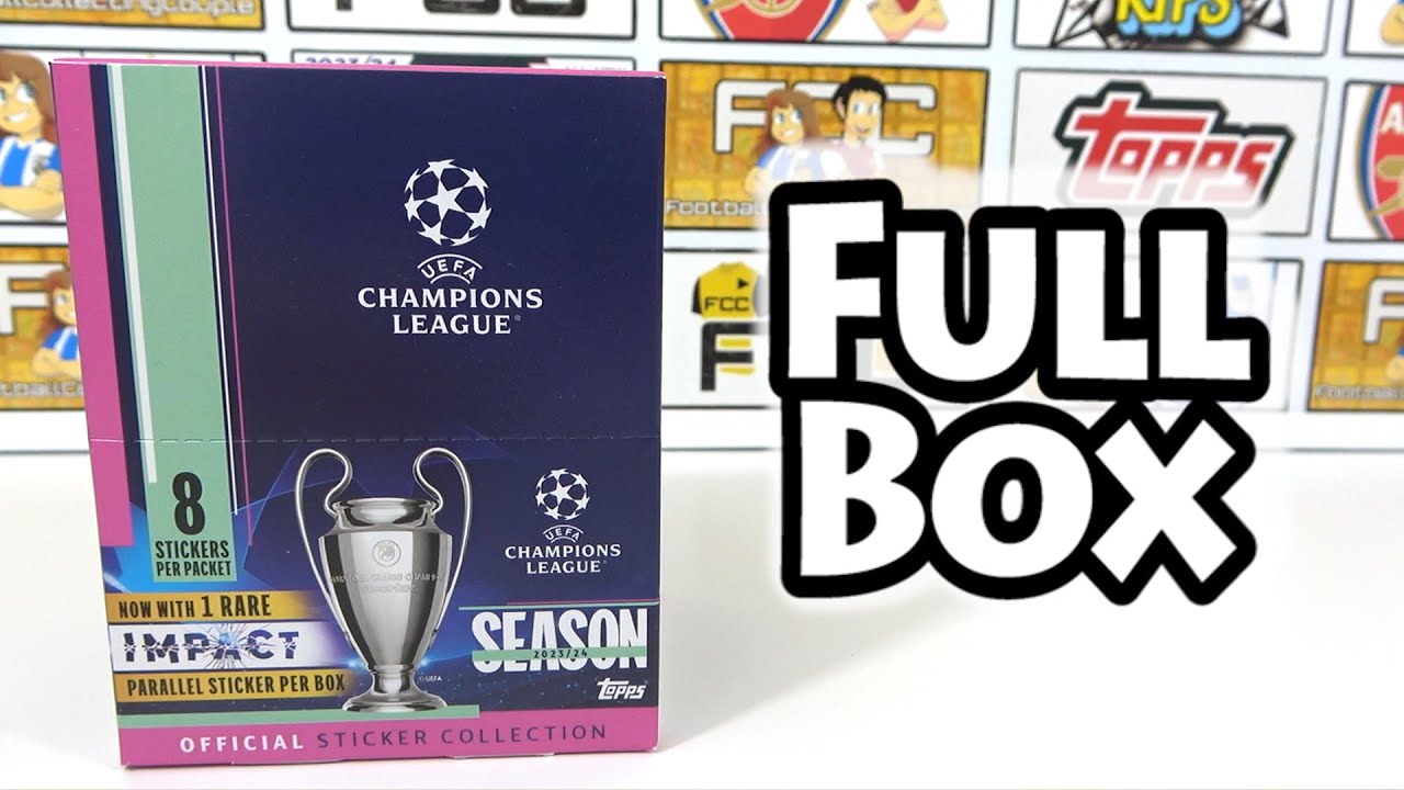 *NEW* 50 PACK OPENING | Topps Champions League 2023/24 Full Display Sticker Box (Box Break)