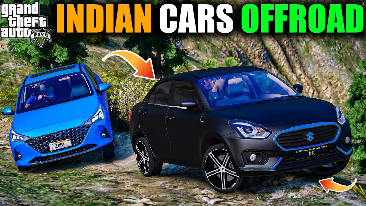 GTA 5 : INDIAN CARS EXTREME OFFRAODING WITH JIMMY AND MICHAEL WITH SUZUKI DZIRE AND VERNA OMG! 2024