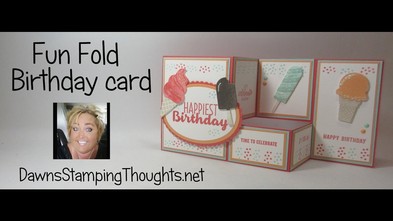 Fun Fold Birthday card