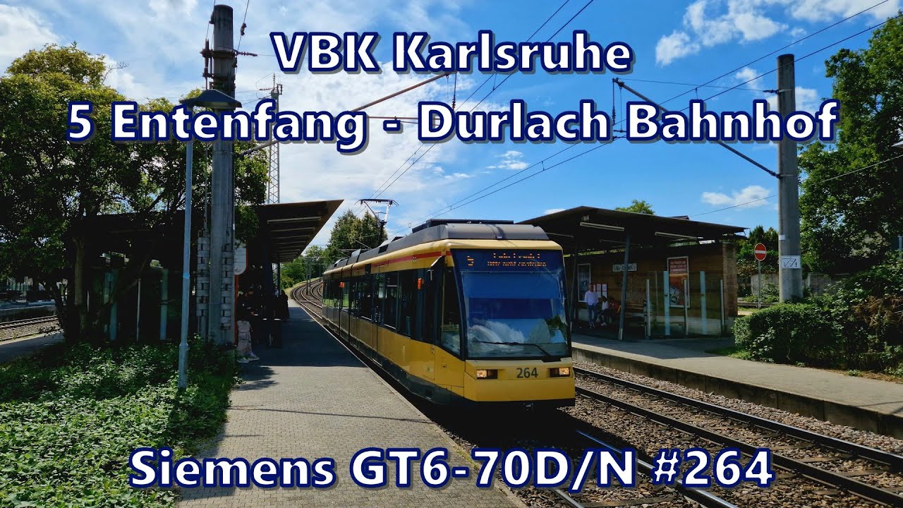 VBK Karlsruhe - Linie 5, Siemens GT6-70D/N #264