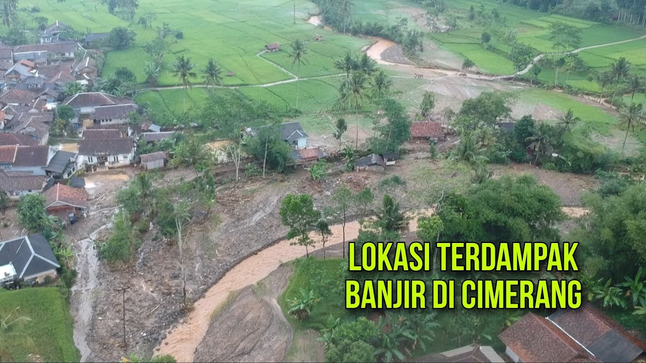 Banjir di Cimerang juga rusak pesawahan kampung Cipeusing