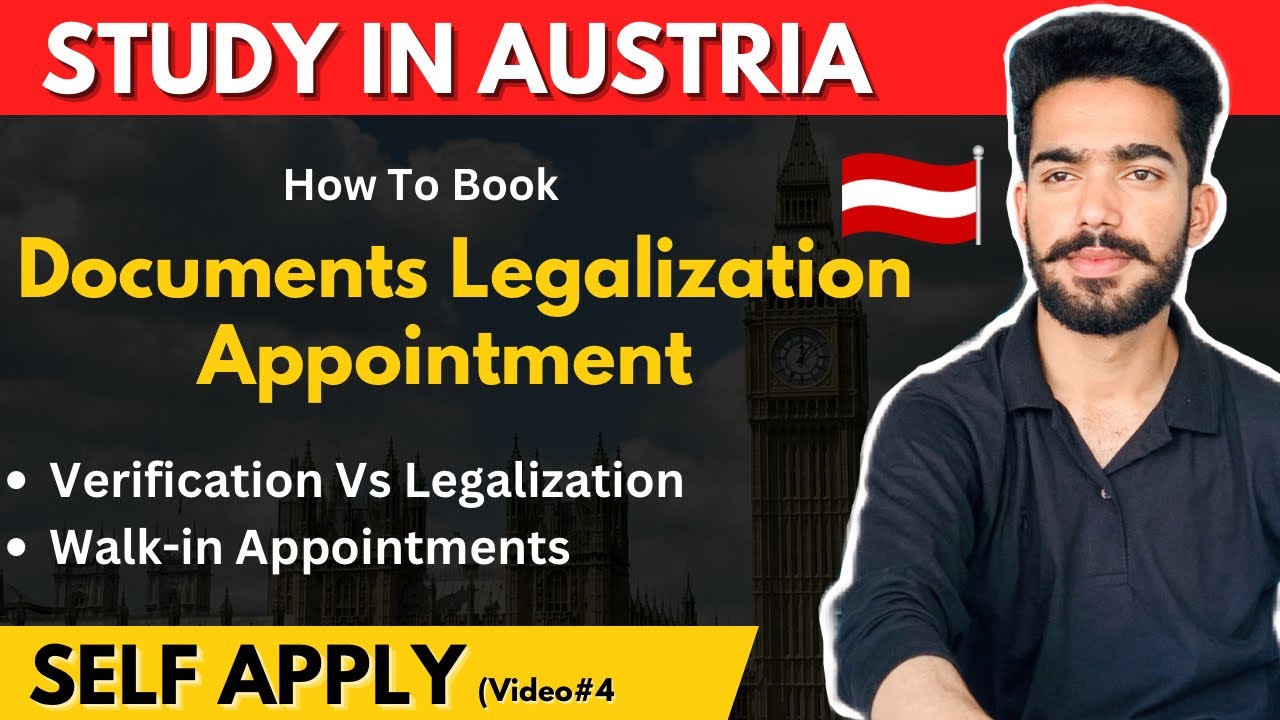 How To Book documents Legalization Appointment  for Austria | Legalization vs verification