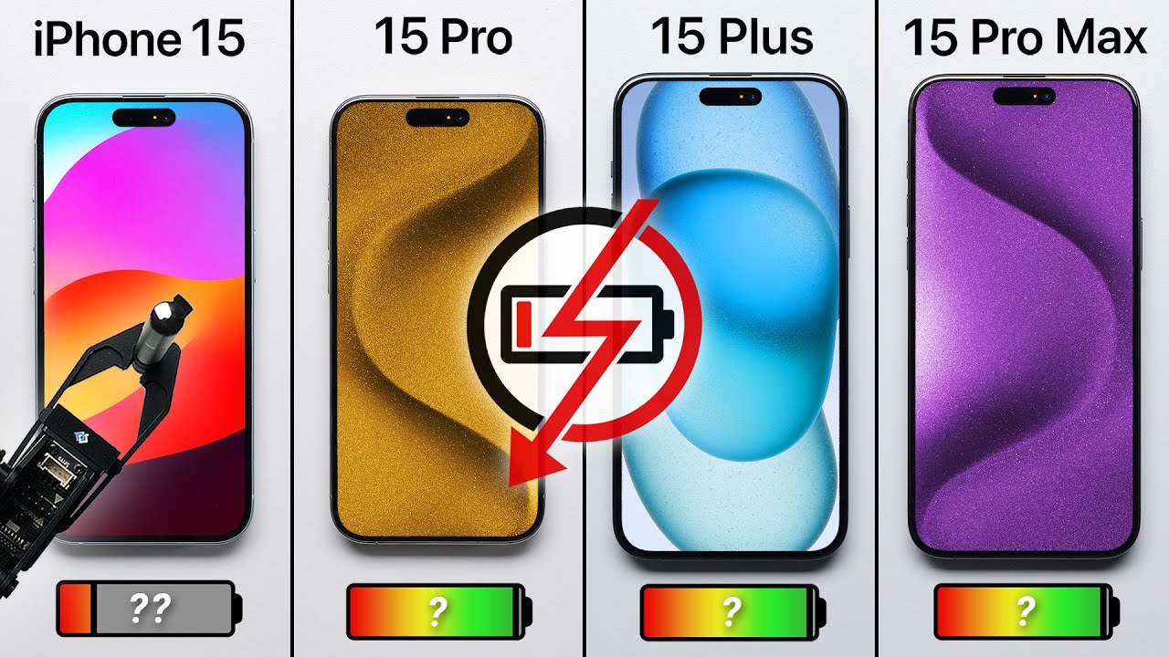 Prueba de batería del iPhone 15 vs. 15 Plus vs. 15 Pro vs. 15 Pro Max
