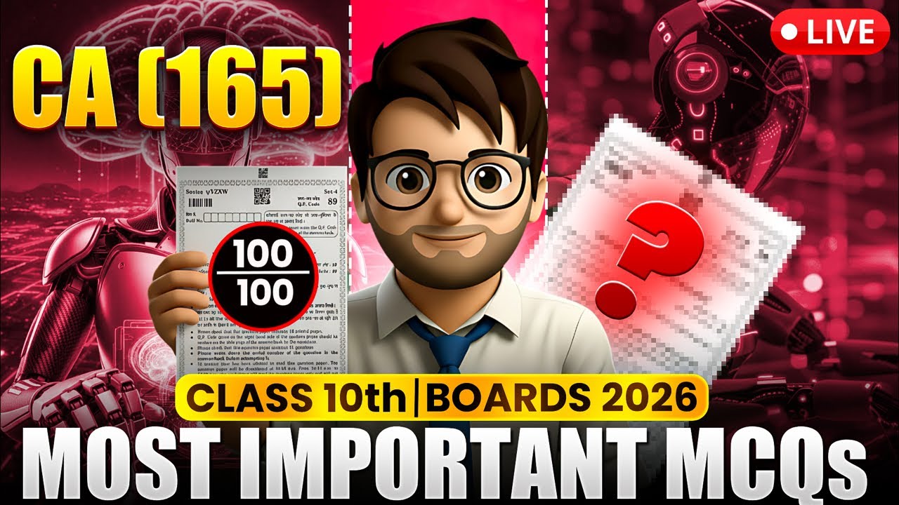 COMPLETE CA (165) MOST IMPORTANT QUESTIONS🔥 / class 10 / Maha Marathon / Boards 2026