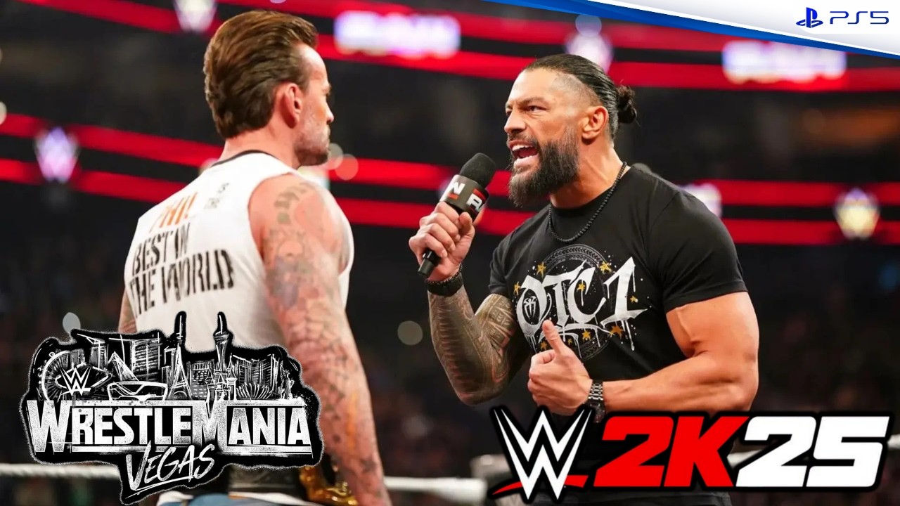 Romain Reigns VS CM Punk - World Heavyweight Championship Match at Wrestlemania 42  | WWE 2K25 - PS5