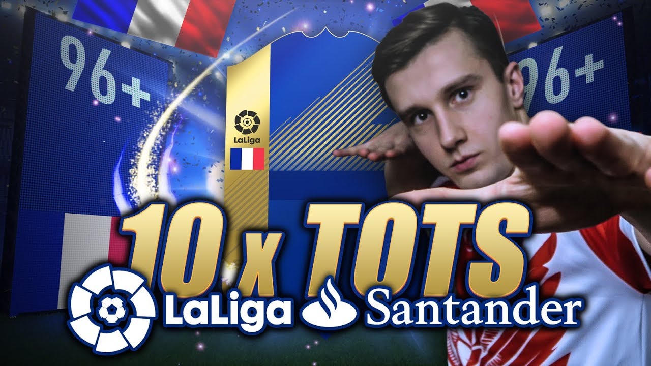 TRAFIAM MEGA TOTSA 96+! 10x TOTS LA LIGA! FIFA 18 ULTIMATE TEAM