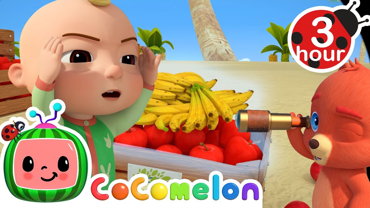 Apples and Banana Boat Adventure | Animal Time | Cocomelon - Nursery Rhymes | Fun Cartoons For Kids