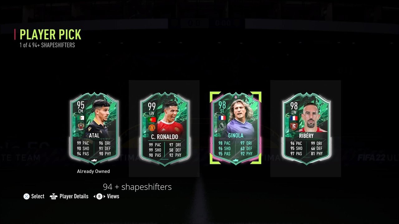 94+ 1 OF 4 SHAPESHIFTERS Player Pick!