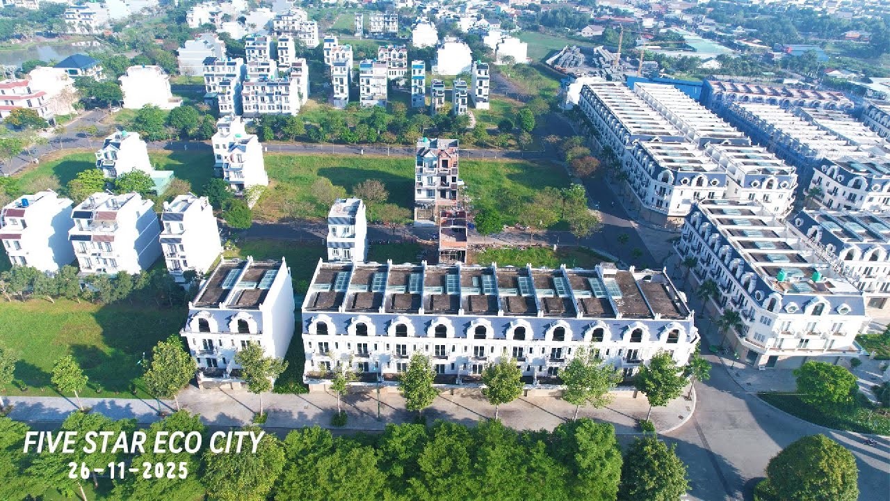 Đất nền khu đô thị sinh thái năm sao Five Star Eco City cuộc sống bình yên chọn đúng nơi .