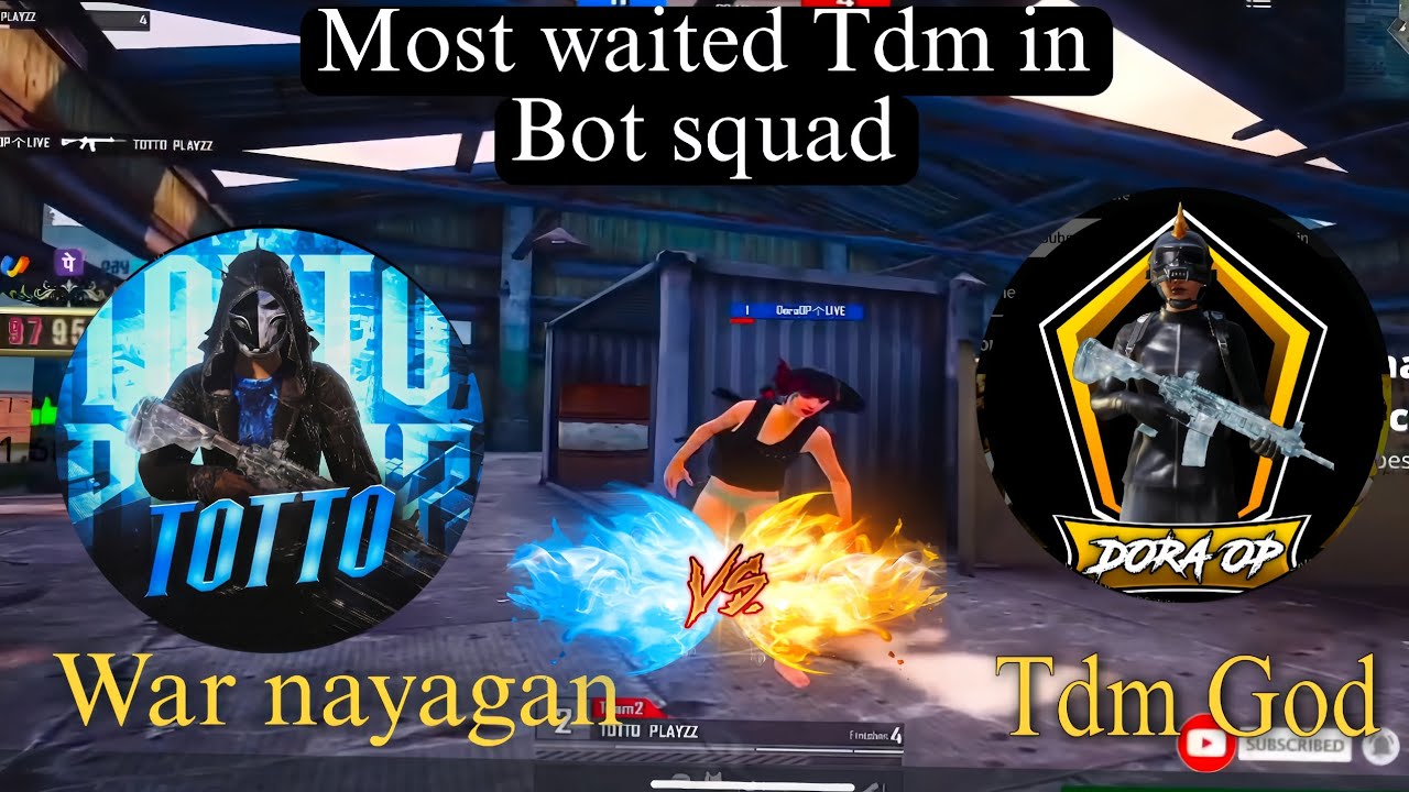 😱most waited Tdm in Bot squad 🔥 totto vs dora op ⚡ madan Anna funny commentary 😂🔥 #madanop #bgmi