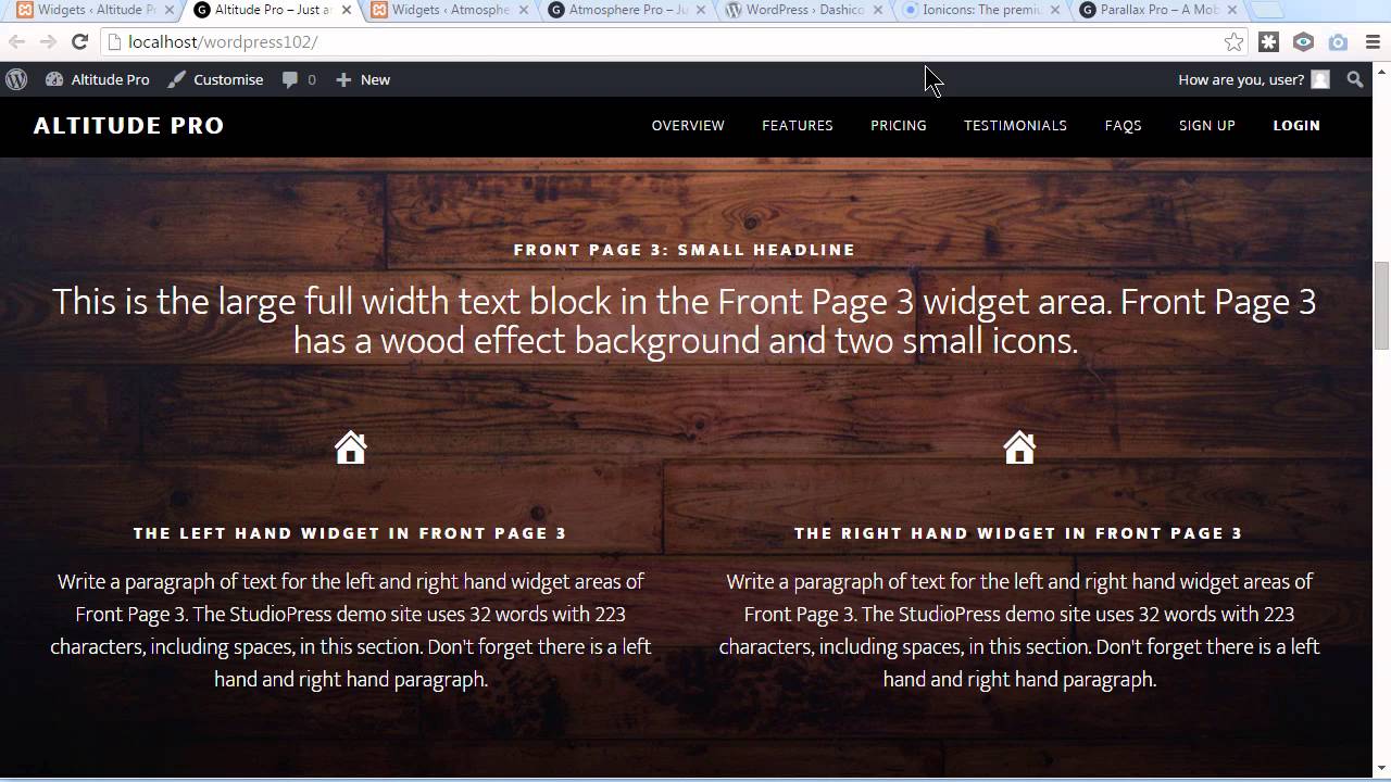 Icon Code in StudioPress Themes