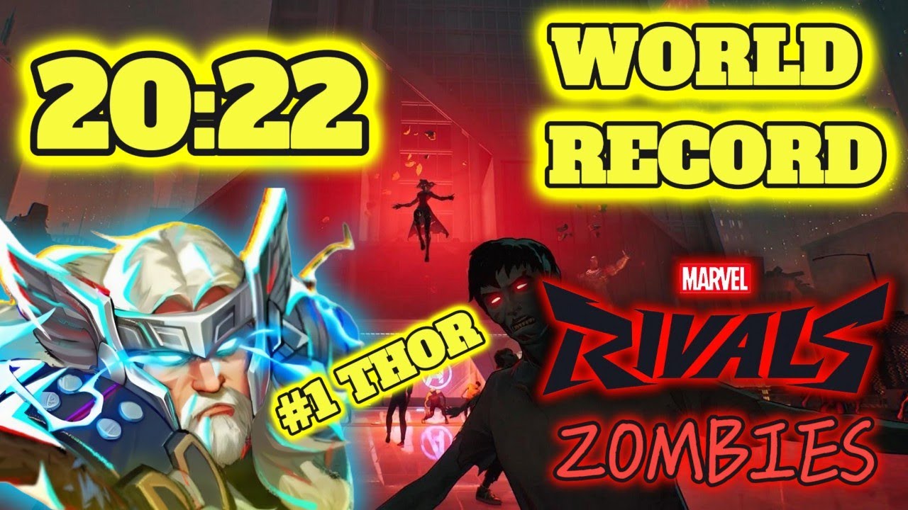 Marvel Rivals Zombies 20:22 Solo Thor World Record Speedrun