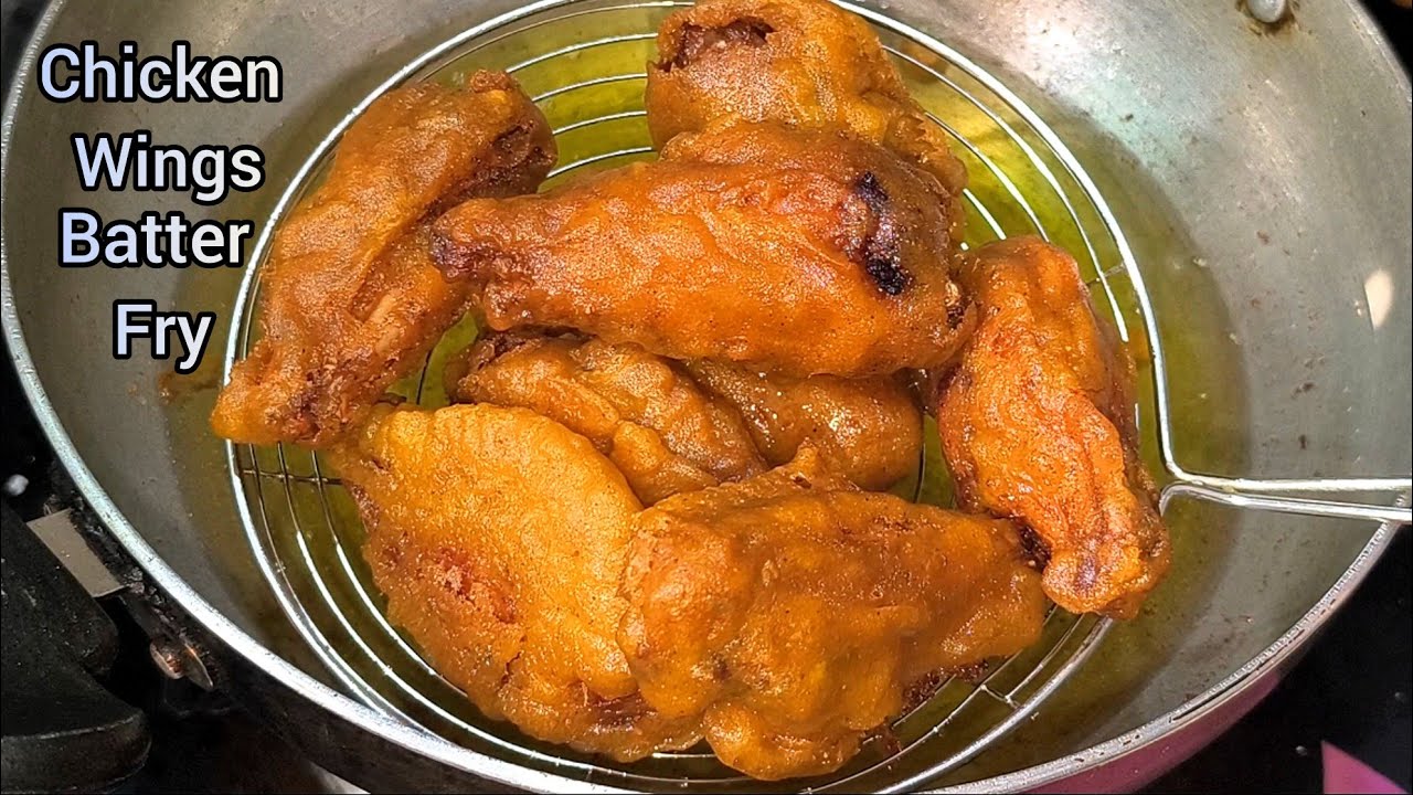 Chicken Wings Batter Fry Recipe 😊