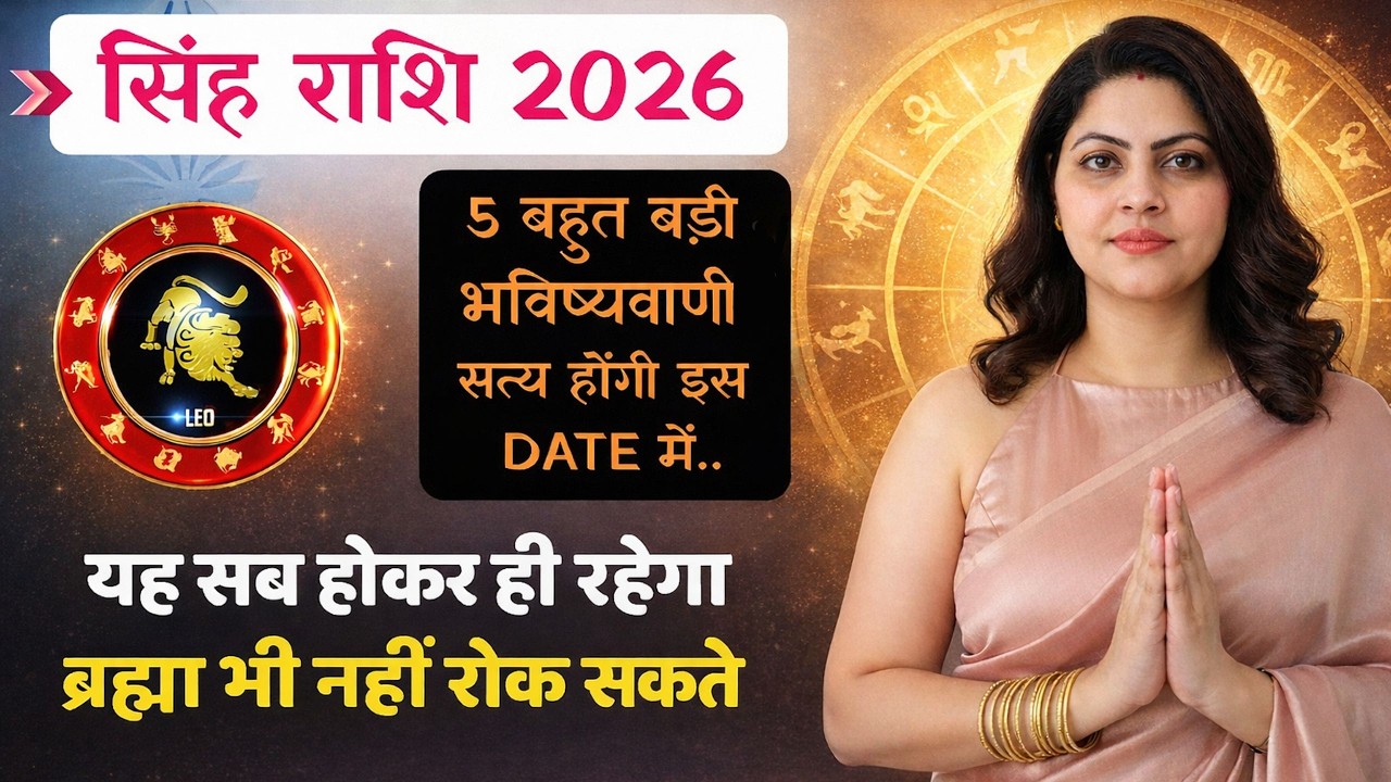 सिंह राशि 2026: ये 5 महा-बदलाव 100% होकर रहेंगे!😱 Ego & Career Warning | Singh Rashifal | Astro Ji