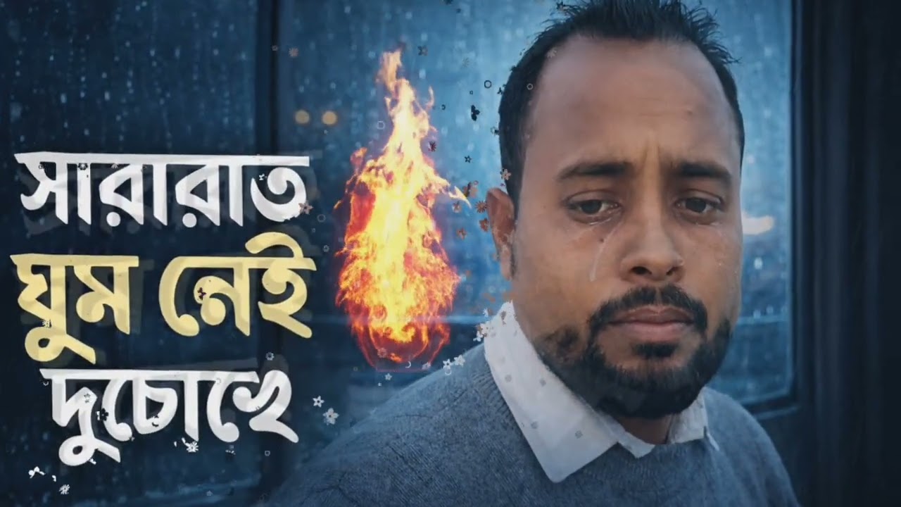 সারারাত ঘুম নেই দুচোখে | কষ্টের বাংলা স্যাড গান | Sad Bangla Song 2026