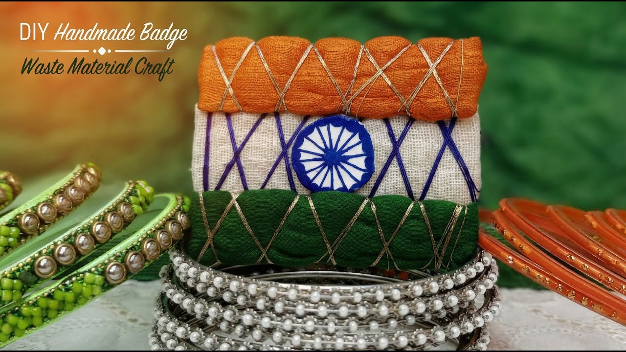 How to Make Tricolor Badge at Home | Easy DIY Craft