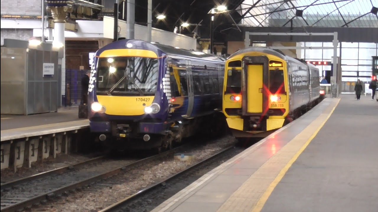 Trains at Glasgow Queen Street (10/02/23)