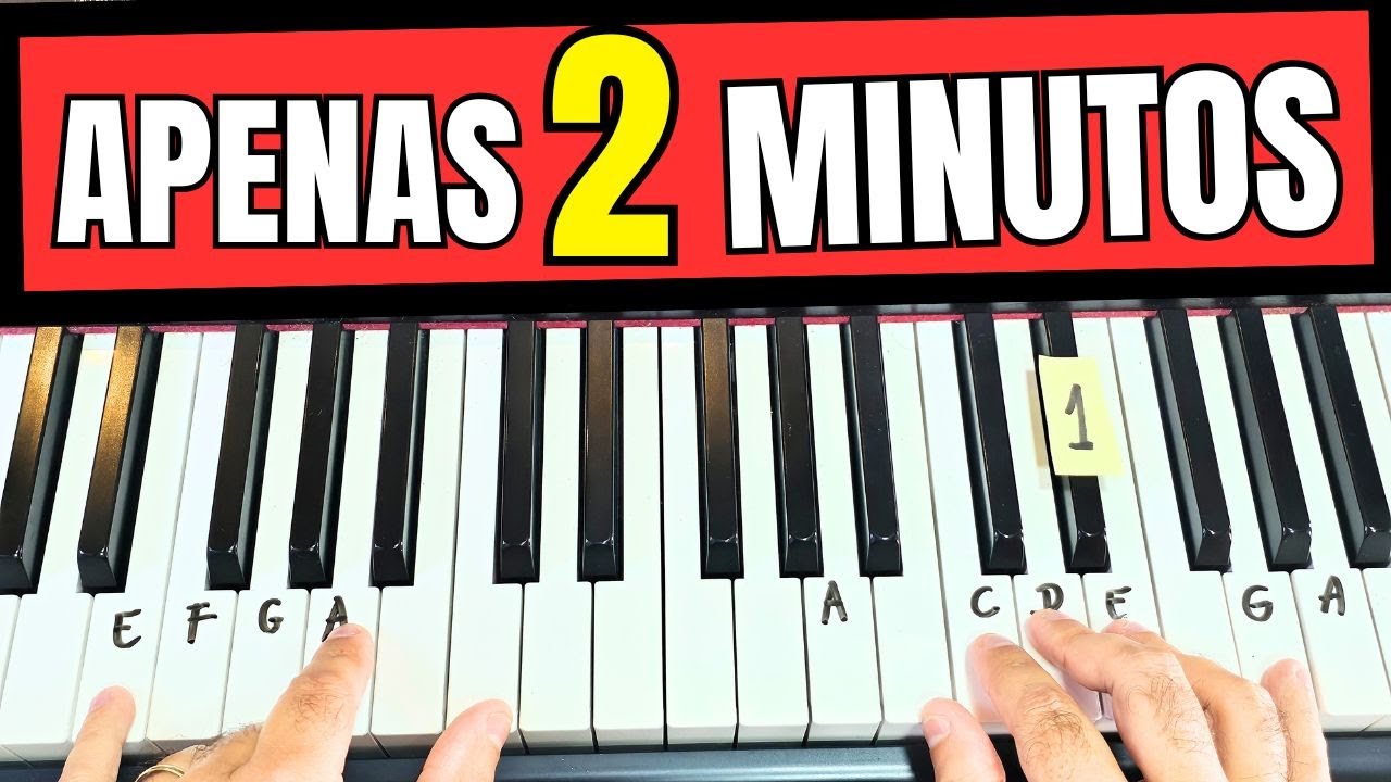 APENAS 2 MINUTOS! TOQUE VÁRIAS MÚSICAS NO TECLADO!