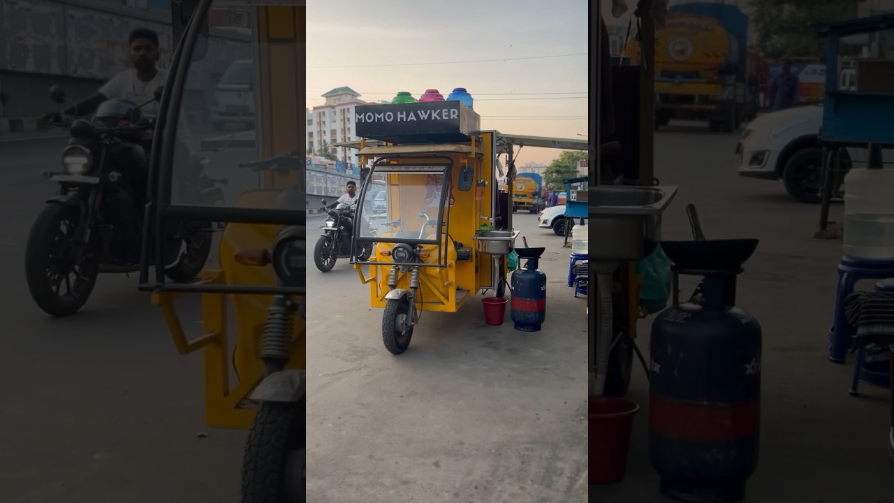 Erickshaw Fast Food 🔥-Food on Wheels 😲 #erickshshawfastfood #foodtruck #foodobwheels