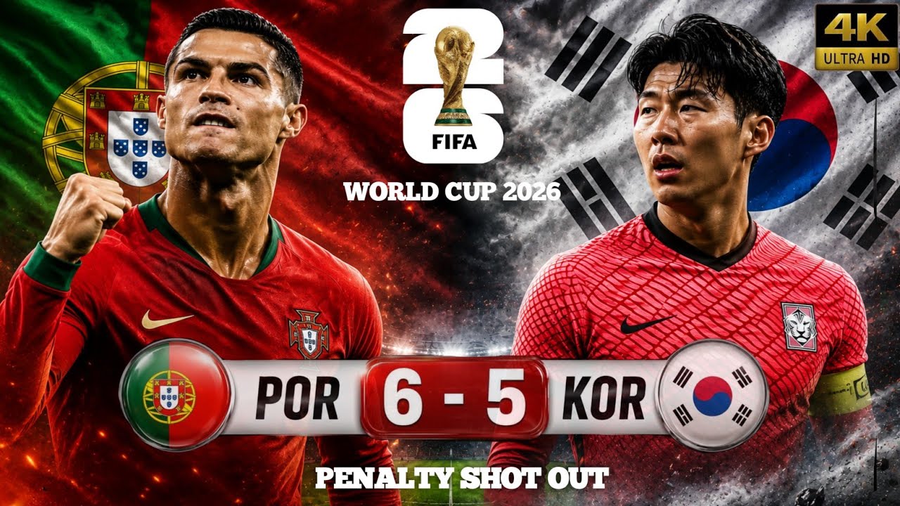 Portugal vs South Korea | Dramatic Penalty Shootout 6&ndash;5 | FIFA World Cup 2026 Imaginary 