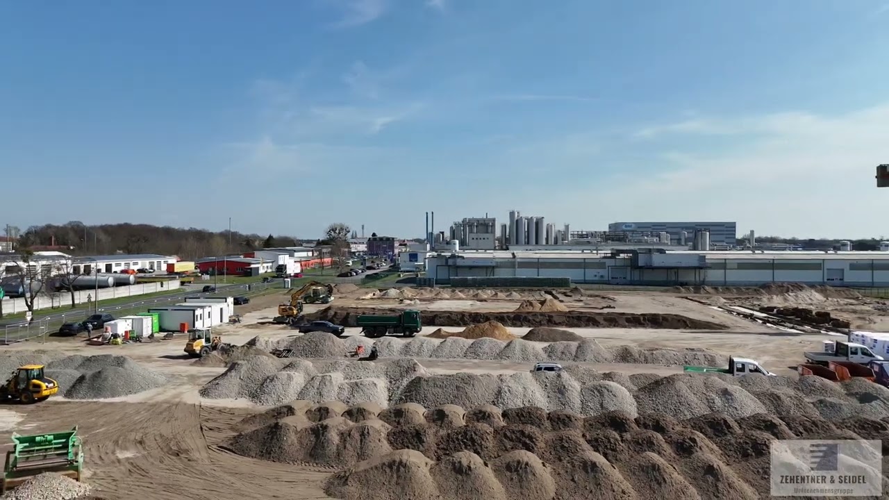 Drohnenflug Baustelle in Jessen