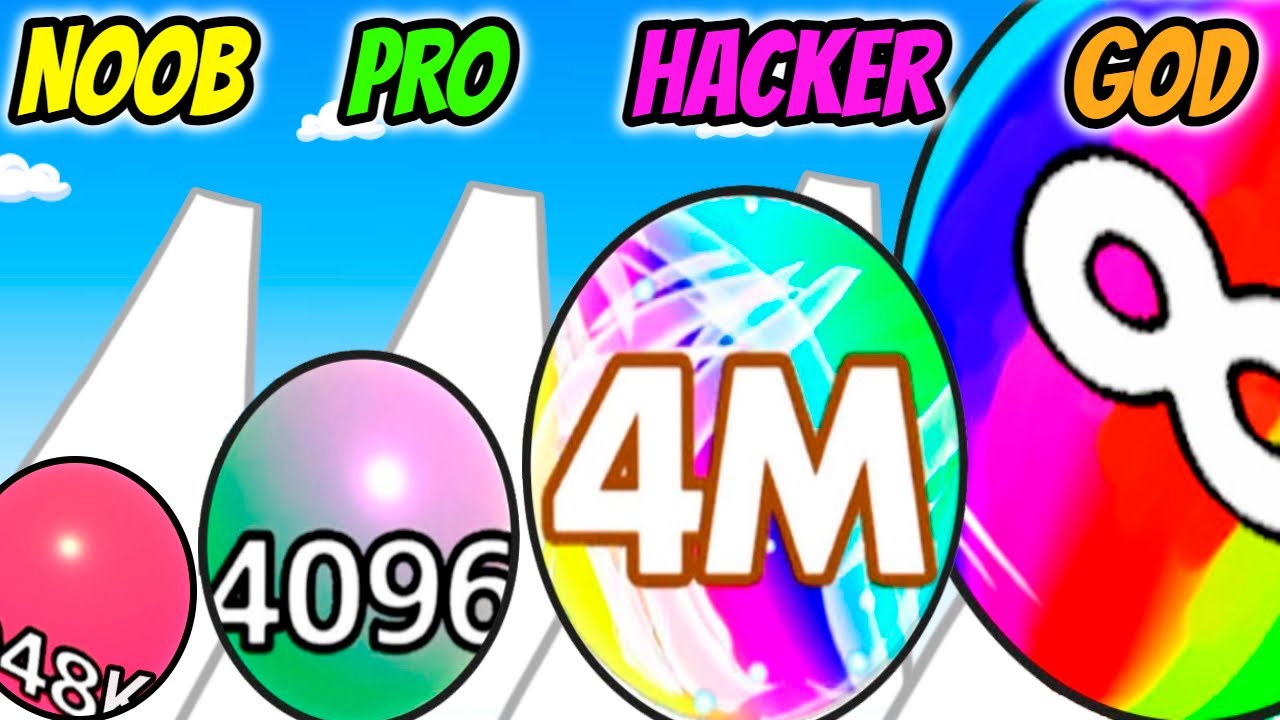 NOOB vs PRO vs HACKER vs GOD - Ball Run Infinity