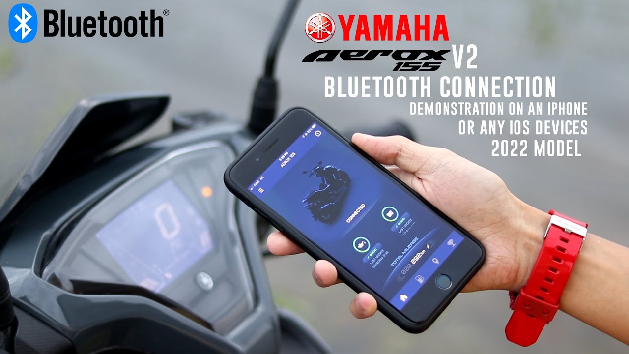 AEROX 155 CC V2 2022 MODEL BLUETOOTH CONNECTION ON AN IPHONE OR ANY IOS DEVICES