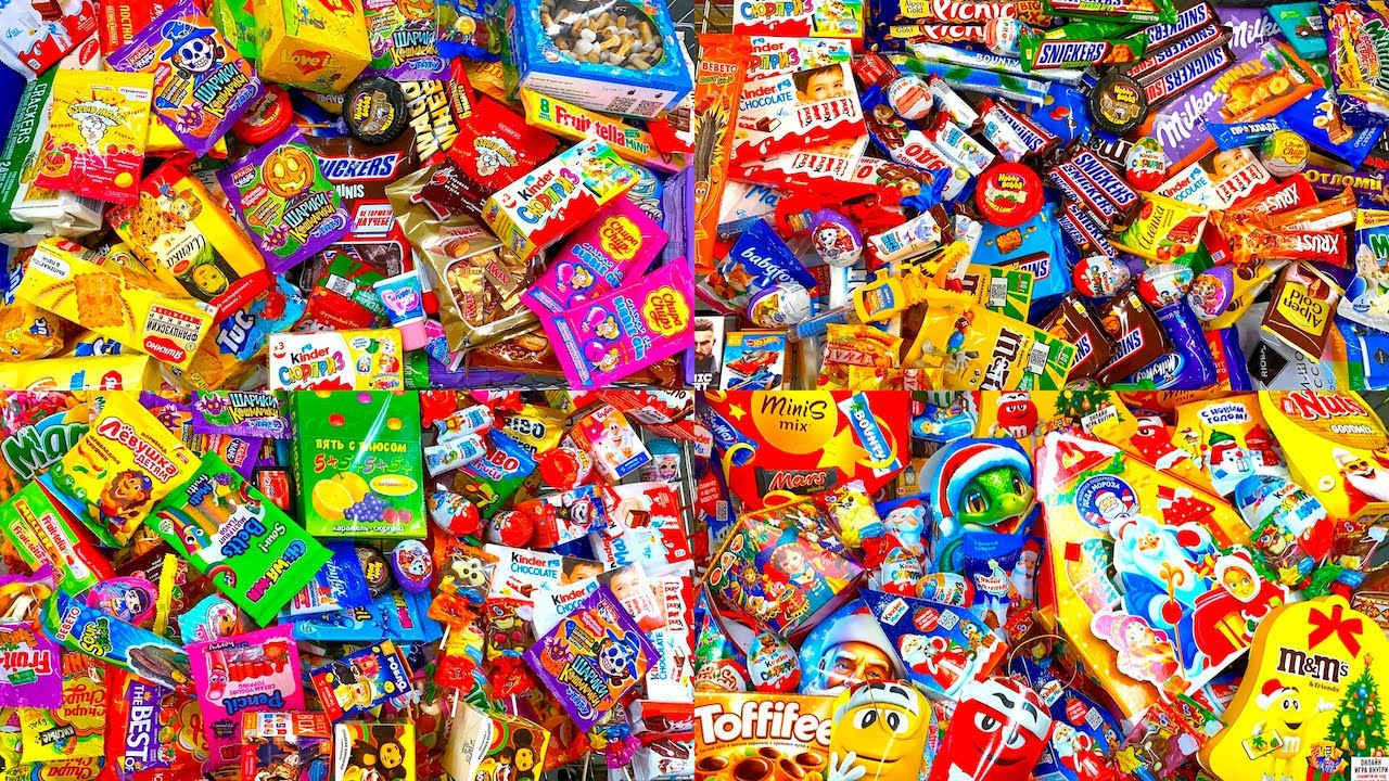 Мега Выпуск! Конфеты и Сладости 🥳! Shopping Kinder, M&M’s, Skittles,Snickers,Oreo. Compilation Video