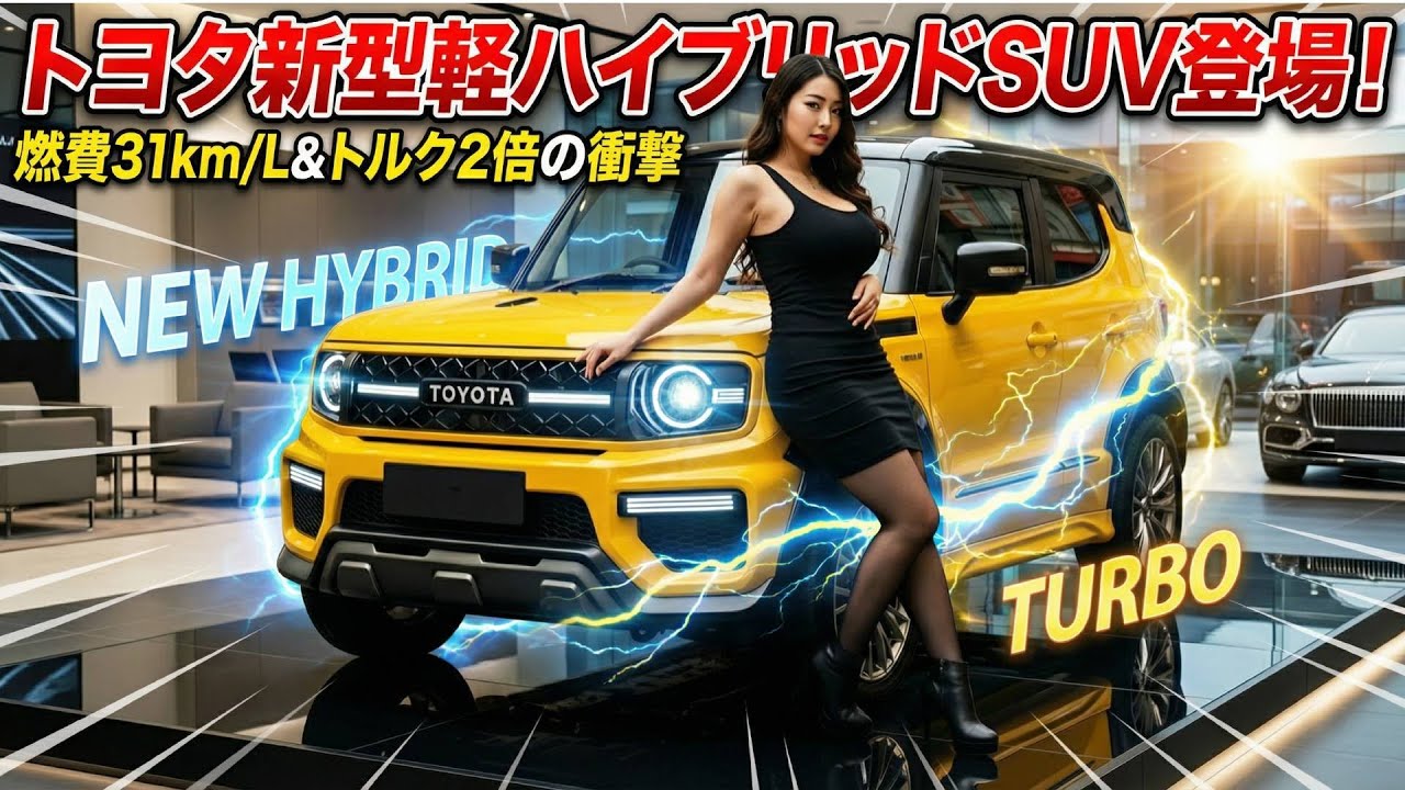 【2027年最新】トヨタ新型軽ハイブリッドSUV登場！燃費31km/L＆トルク2倍の衝撃