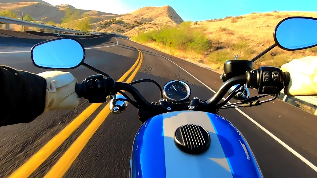 Harley Davidson Roadster Raw Sound at Sunset | Boise to Bogus Basin