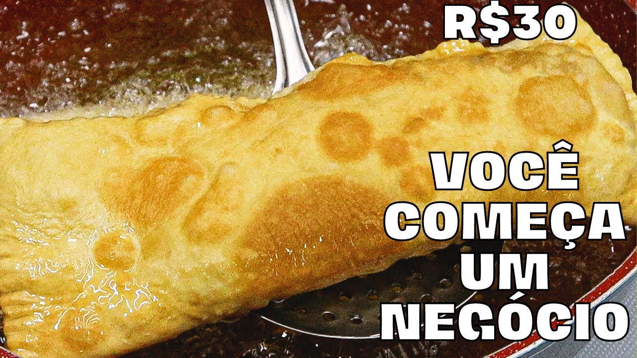 MASSA DE 3 INGREDIENTES - AULA COMPLETA DO PASTEL DE FEIRA - É PRA FAZER E GANHAR DINHEIRO