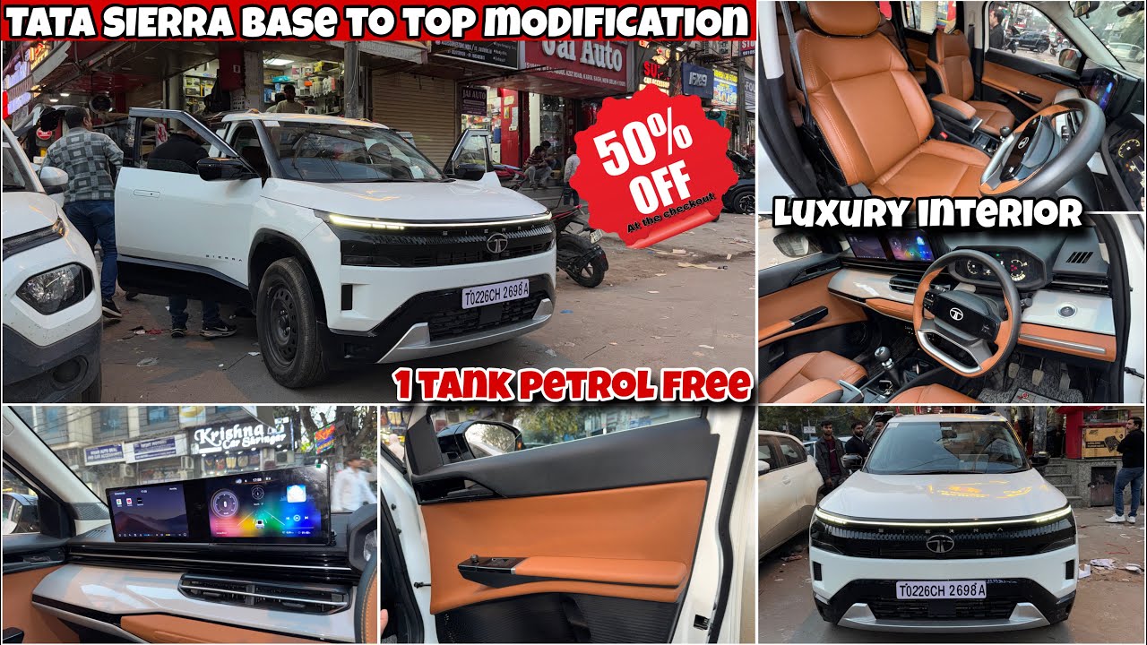 2026 TATA SIERRA BASE MODEL MODIFIED WITH PRICE‼️ TATA SIERRA BASE TO TOP MODIFICATION ‼️TATA SIERRA