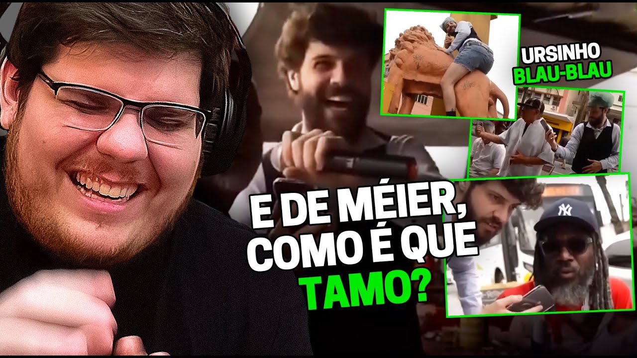 CASIMIRO REAGE AO DIOGO DEFANTE: REPÓRTER DOIDÃO NO MÉIER | Cortes do Casimito