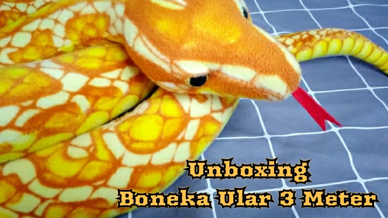 Unboxing Boneka Ular 3 Meter