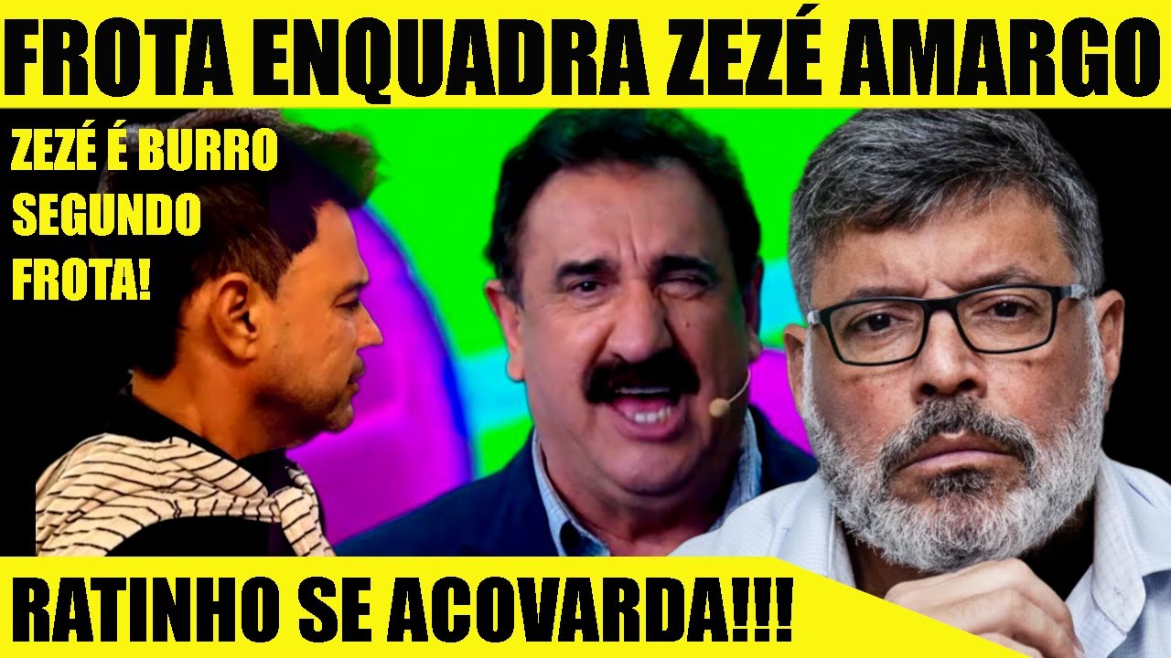 RATINHO SOLTA OUTRA PÉROLA E É DESMENTIDO! ALEXANDRE FROTA XINGA ZEZÉ DI CAMARGO QUE ARREGA!